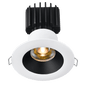 Lotus Tangra 3" Fixed Round Recessed Wide Trim White/Black | L3F-RRW-WB