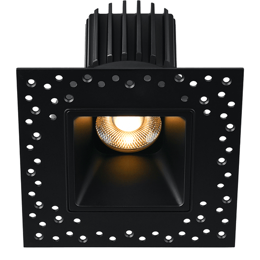 Lotus Tangra 3" Fixed Square Deep Regressed Invisible Trim Black | L3F-SDI-BK