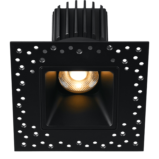 Lotus -  Tangra 3" Fixed Square Deep Regressed Invisible Trim Black | L3F-SDI-BK