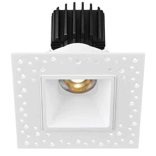 Lotus -  Tangra 3" Fixed Square Deep Regressed Invisible Trim Black | L3F-SDI-BK