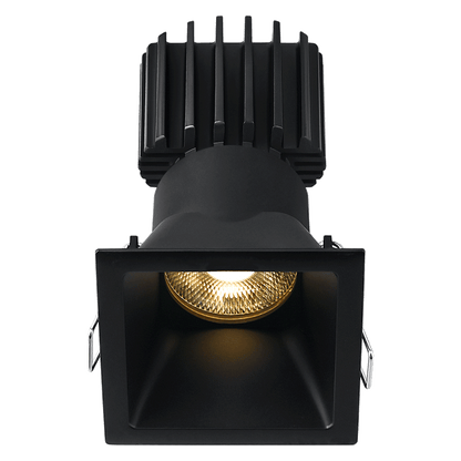 Lotus -  Tangra 3" Fixed Square Deep Regressed Thin Trim Black | L3F-SDT-BK