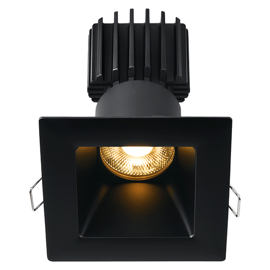 Lotus Tangra 3" Fixed Square Deep Regressed Wide Trim Black | L3F-SDW-BK