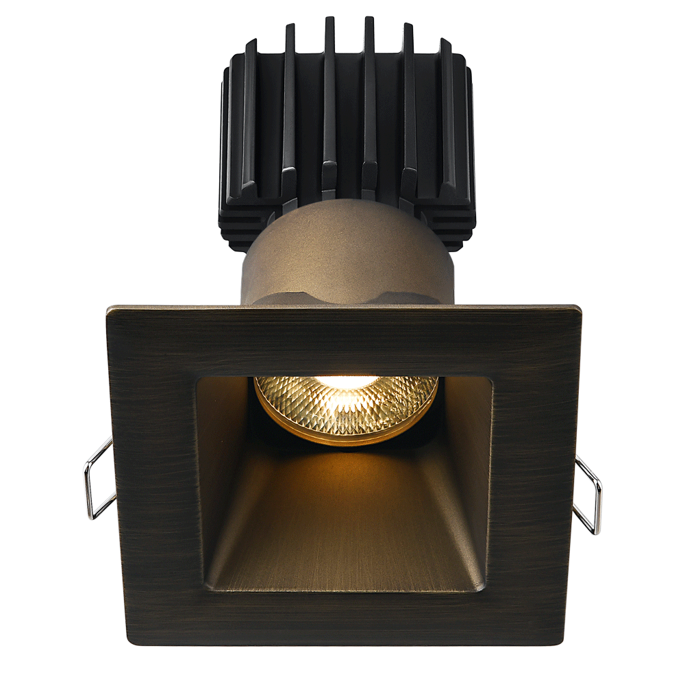 Lotus -  Tangra 3" Fixed Square Deep Regressed Wide Trim Bronze | L3F-SDW-BR