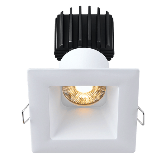 Lotus Tangra 3" Fixed Square Deep Regressed Wide Trim White | L3F-SDW-WH
