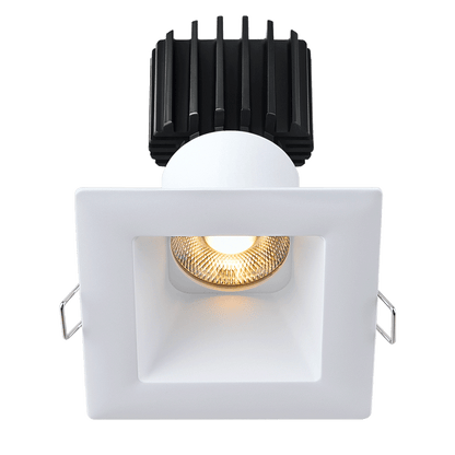 Lotus -  Tangra 3" Fixed Square Deep Regressed Wide Trim Black | L3F-SDW-BK