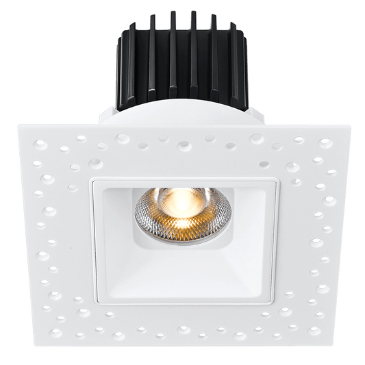 Lotus -  Tangra 3" Fixed Square Recessed Invisible Trim White | L3F-SRI-WH