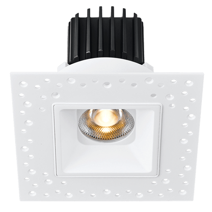 Lotus -  Tangra 3" Fixed Square Recessed Invisible Trim Black | L3F-SRI-BK