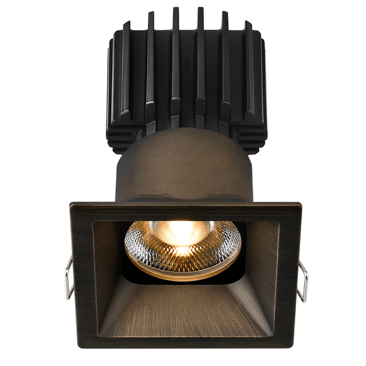 Lotus Tangra 3" Fixed Square Recessed Thin Trim Bronze | L3F-SRT-BR