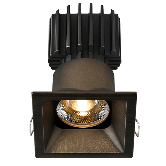 Lotus -  Tangra 3" Fixed Square Recessed Thin Trim Bronze | L3F-SRT-BR