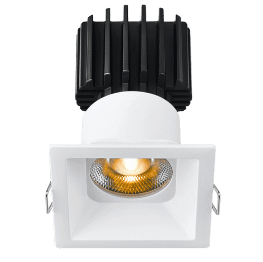 Lotus -  Tangra 3" Fixed Square Recessed Thin Trim White | L3F-SRT-WH