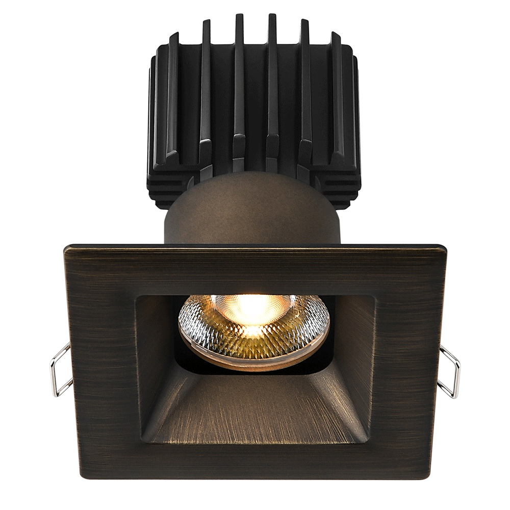 Lotus -  Tangra 3" Fixed Square Recessed Wide Trim Bronze | L3F-SRW-BR