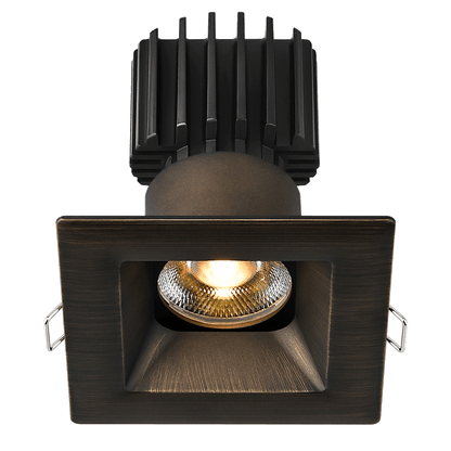 Lotus -  Tangra 3" Fixed Square Recessed Wide Trim Bronze | L3F-SRW-BR