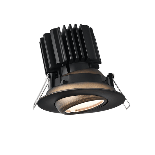 Lotus Tangra 3" Gimbal Round Flat Wide Trim Bronze | L3G-RFW-BR