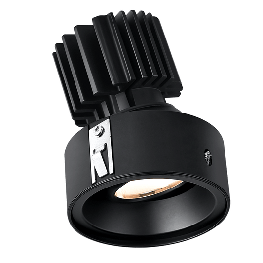 Lotus -  Tangra 3" Gimbal Round Invisible Flangeless Black | L3G-RIF-BK