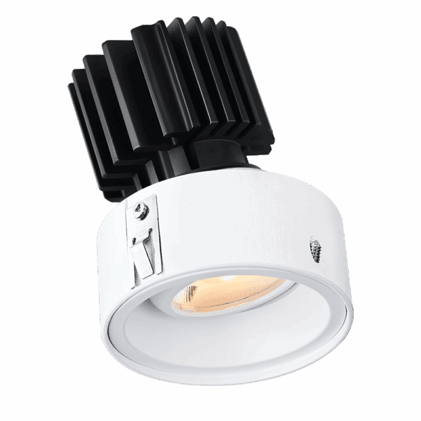 Tangra 3" Gimbal Round Invisible Flangeless White | L3G-RIF-WH