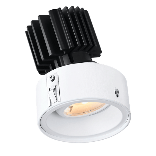 Lotus -  Tangra 3" Gimbal Round Invisible Flangeless White | L3G-RIF-WH