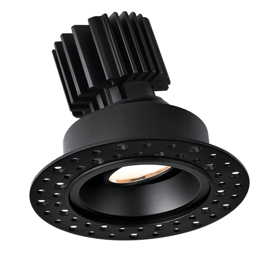 Lotus Tangra 3" Gimbal Round Invisible Trim Black | L3G-RIT-BK