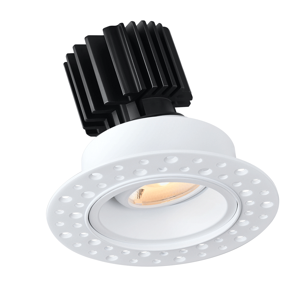 Lotus -  Tangra 3" Gimbal Round Invisible Trim Black | L3G-RIT-BK