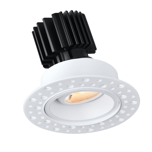 Lotus -  Tangra 3" Gimbal Round Invisible Trim White | L3G-RIT-WH