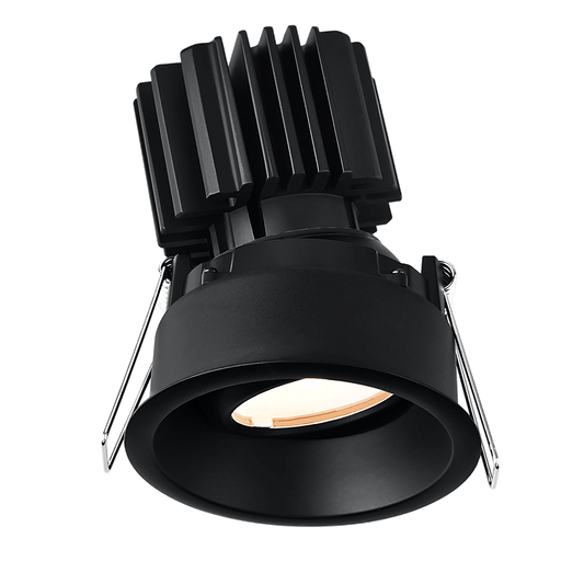 Lotus Tangra 3" Gimbal Round Recessed Thin Trim Black | L3G-RRT-BK