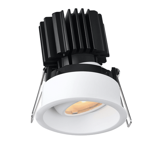 Lotus Tangra 3" Gimbal Round Recessed Thin Trim White | L3G-RRT-WH