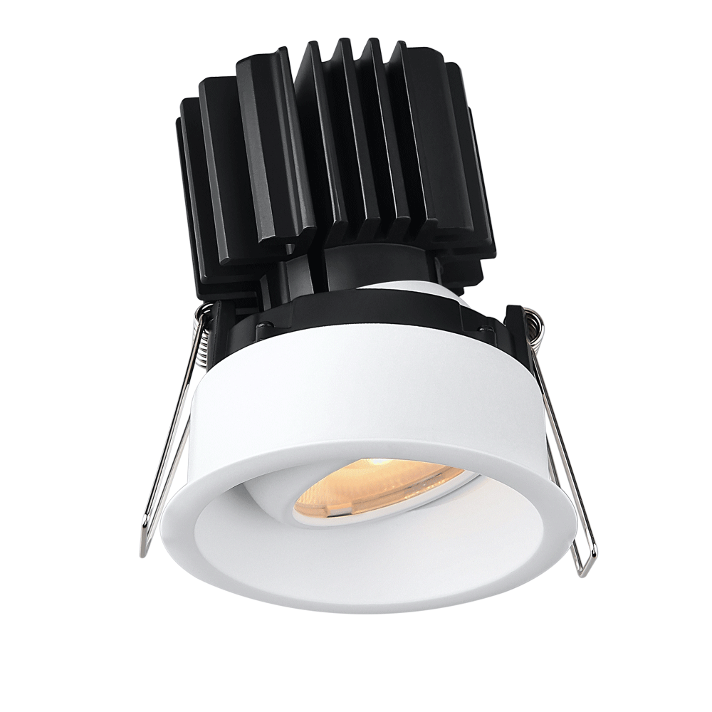 Lotus -  Tangra 3" Gimbal Round Recessed Thin Trim Aluminum | L3G-RRT-AZ