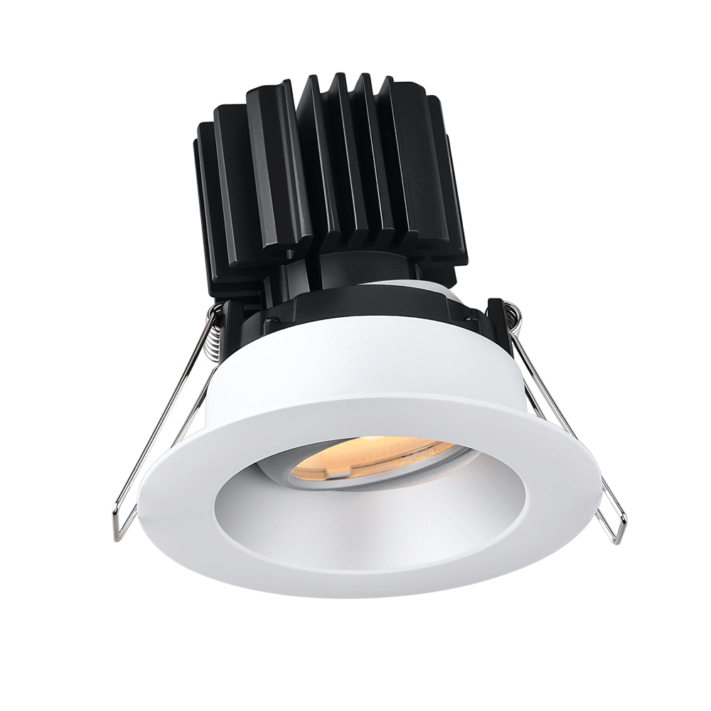 Lotus -  Tangra 3" Gimbal Round Recessed Wide Trim Aluminum | L3G-RRW-AZ