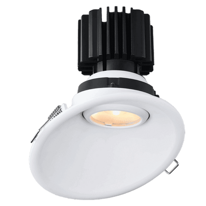 Lotus -  Tangra 4" Gimbal Round Sloped Thin Trim White | L3G-RST-WH