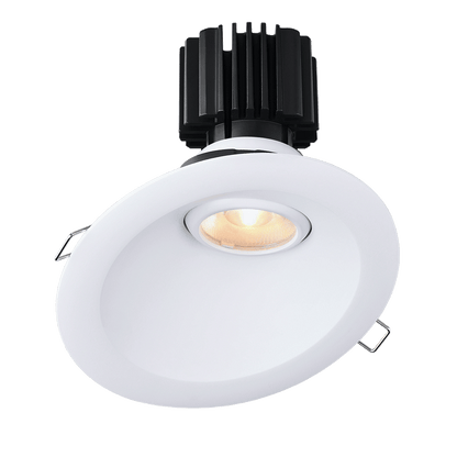 Lotus -  Tangra 4" Gimbal Round Sloped Wide Trim Black | L3G-RSW-BK