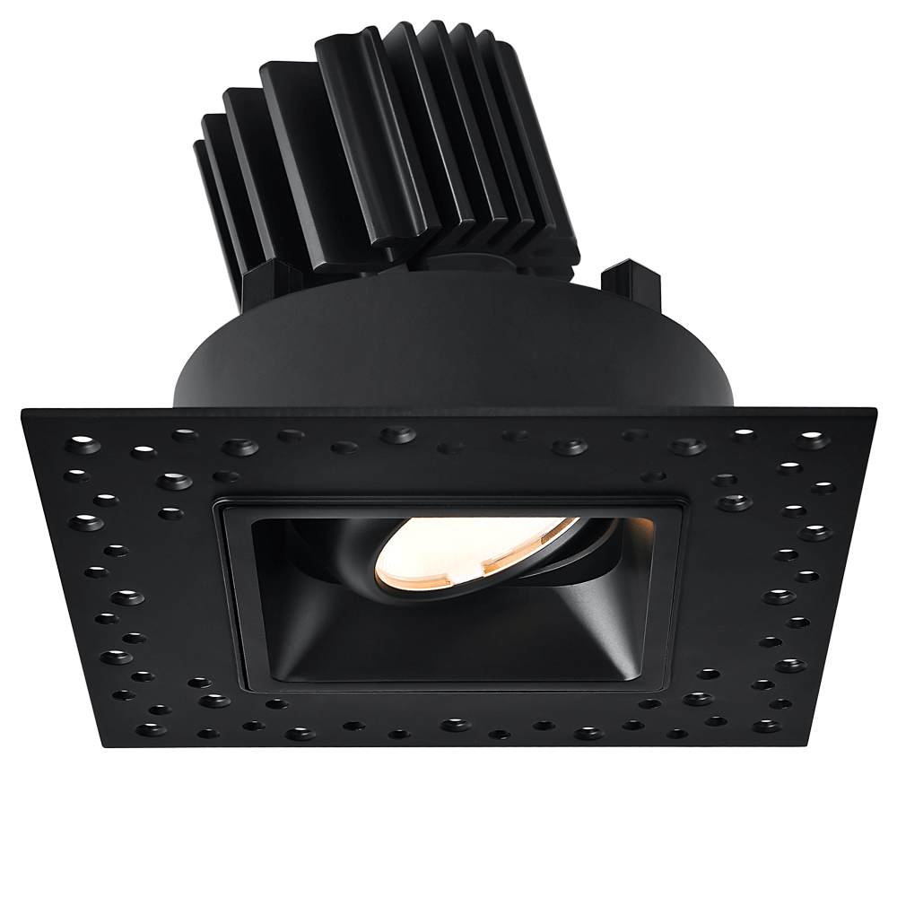 Tangra 3" Gimbal Square Invisible Trim Black | L3G-SIT-BK