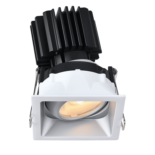 Lotus -  Tangra 3" Gimbal Square Recessed Thin Trim Aluminum | L3G-SRT-AZ