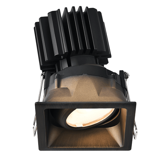 Lotus Tangra 3" Gimbal Square Recessed Thin Trim Bronze | L3G-SRT-BR