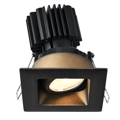 Lotus -  Tangra 3" Gimbal Square Recessed Wide Trim Bronze | L3G-SRW-BR