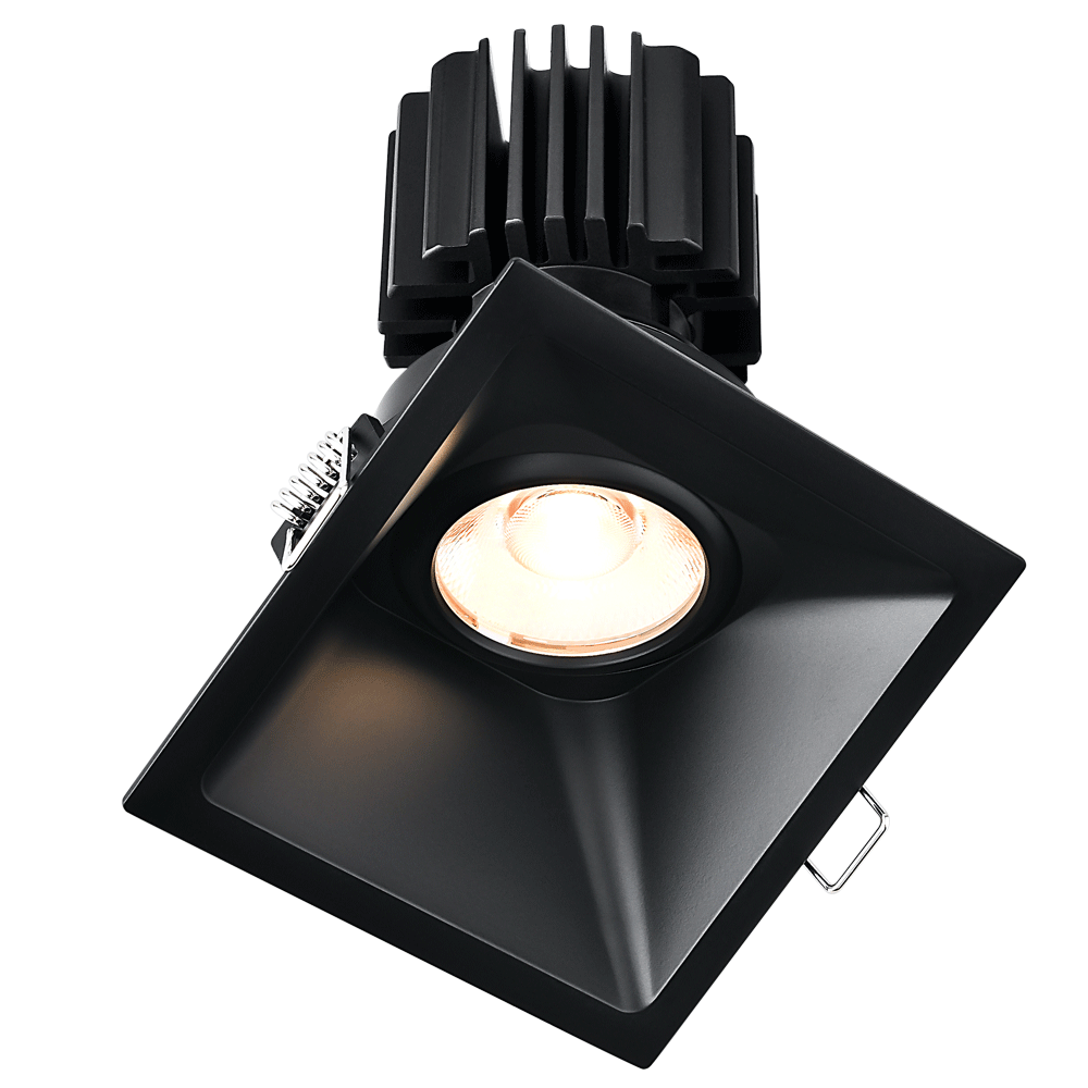 Tangra 4" Gimbal Square Sloped Thin Trim Black | L3G-SST-SK