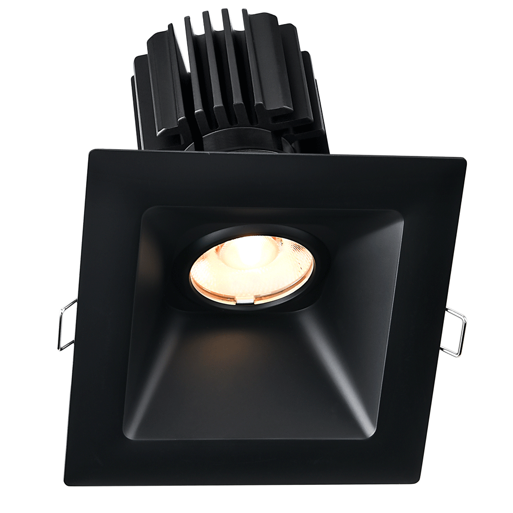 Lotus -  Tangra 4" Gimbal Square Sloped Wide Trim Black | L3G-SSW-BK