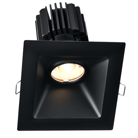 Lotus -  Tangra 4" Gimbal Square Sloped Wide Trim Black | L3G-SSW-BK