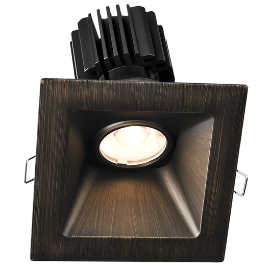 Lotus Tangra 4" Gimbal Square Sloped Wide Trim Bronze | L3G-SSW-BR