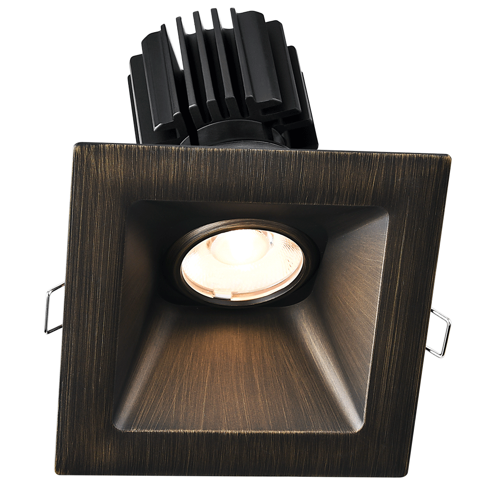 Lotus -  Tangra 4" Gimbal Square Sloped Wide Trim Bronze | L3G-SSW-BR