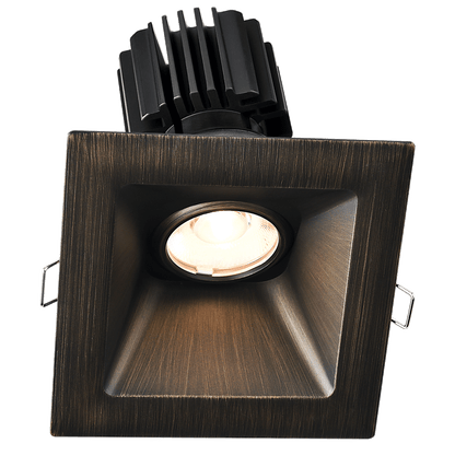 Lotus -  Tangra 4" Gimbal Square Sloped Wide Trim Bronze | L3G-SSW-BR