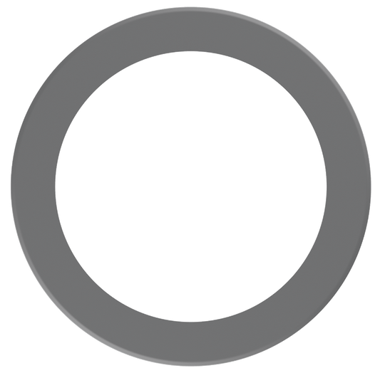 Product Display Visual of the SKU: LBL-10CRT-S for Marketing of theLotus 10" Silver Round Trim Cover for TP120-347-RT9.5-C-DIM-G1-ES | LBL-10CRT-S