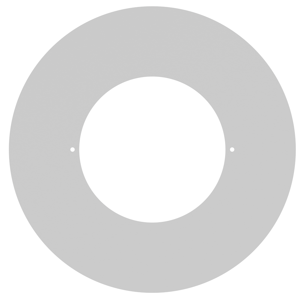 Product Display Visual of the SKU: LBL-4CGR-W for Marketing of theLotus 4" Goof Ring White OD 8 1/2" for TP120-347-RT4-C-DIM-G1-ES | LBL-4CGR-W