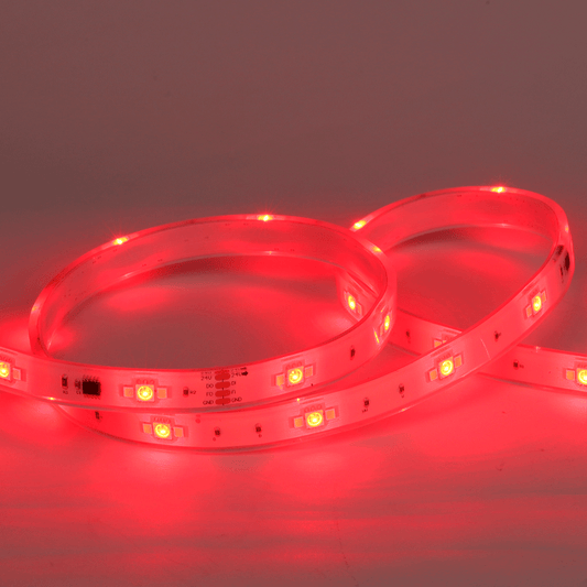 Product Display Visual of the SKU: LBL-5050-2835-72P-24V-10MM-RGBTW-SPI-IP65 for Marketing of theLotus RGBTW LED Strip SPI 24V 33ft IP65 | LBL-5050-2835-72P-24V-10MM-RGBTW-SPI-IP65