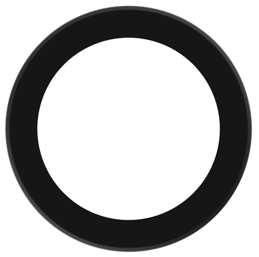 Product Display Visual of the SKU: LBL-6CRT-B for Marketing of theLotus 6" Black Round Trim Cover for TP120-347-RT6-C-DIM-G1-ES | LBL-6CRT-B