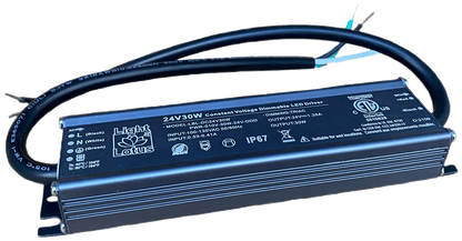 Product Display Visual of the SKU: LBL-DC24V30W for Marketing of theLotus 24V Class 2 Power Supply 30W Dimmable | LBL-DC24V30W