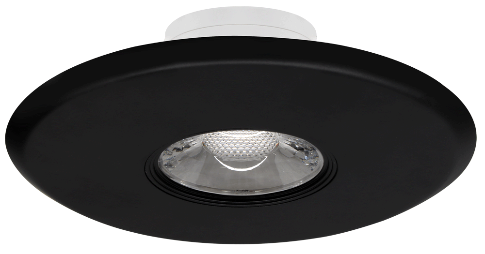 Product Display Visual of the SKU: LBL-JB10W-5CCT-R-BK for Marketing of theLotus 5" Ultimate J-Box Mount LED 10W 5CCT Round Trim | LBL-JB10W-5CCT