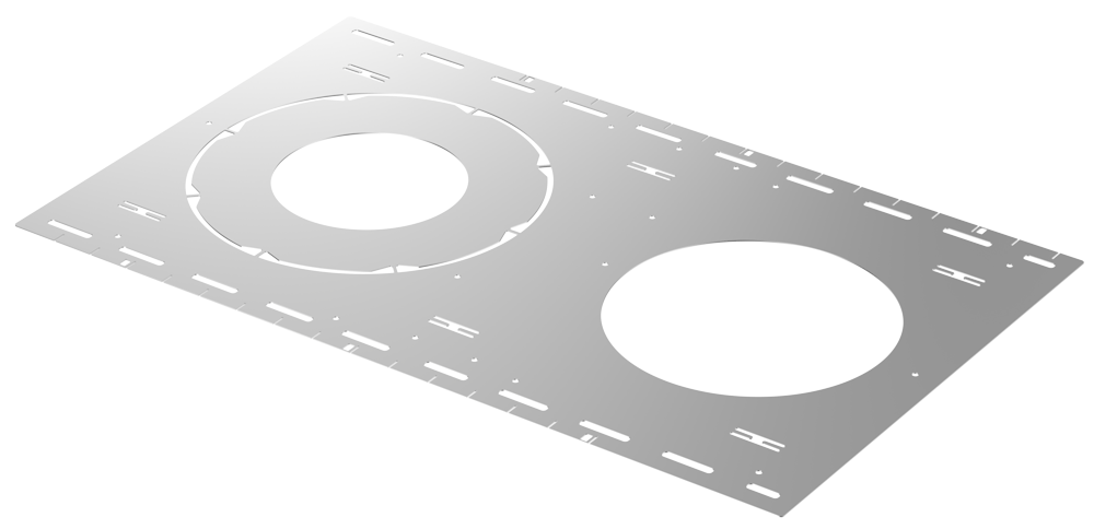 Product Display Visual of the SKU: LBL-MP-C4-8-STUD for Marketing of theLotus 4" to 8" Studs Rough-In Plates (20 Pack) | LBL-MP-C4-8-STUD