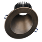 Lotus LD4R 15W downlight with 5-inch sloped-ceiling oil-rubbed bronze trim