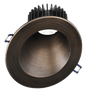 Lotus LD4R-HO 18W high-output downlight with 5-inch sloped-ceiling oil-rubbed bronze trim