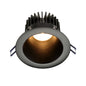 Lotus LD4R-HO 18W high-output 4-inch deep regressed LED downlight with black reflector and black trim