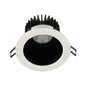 Lotus LD4R-HO 18W high-output 4-inch deep regressed LED downlight with black reflector and white trim